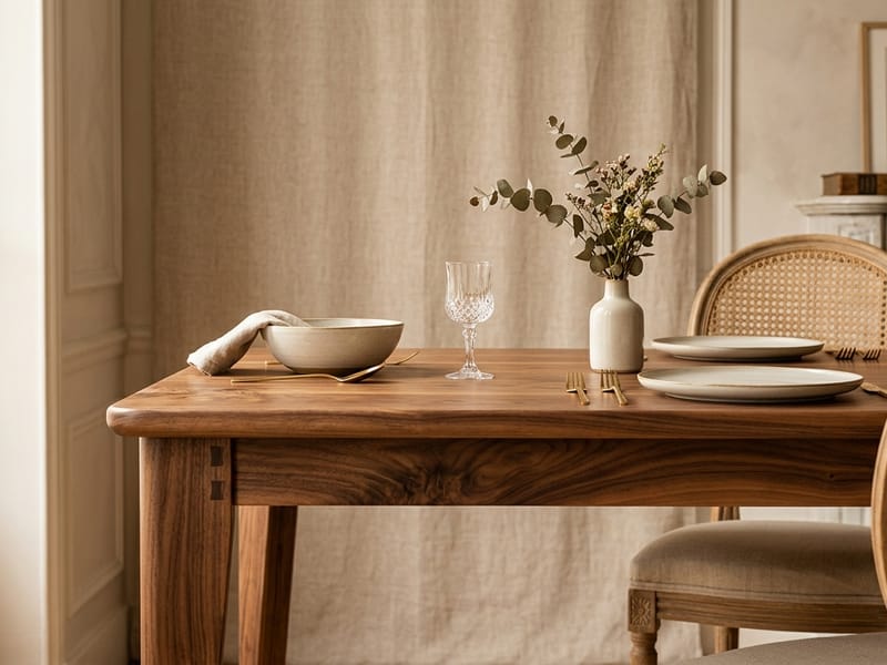 Table de salle à manger en chêne
